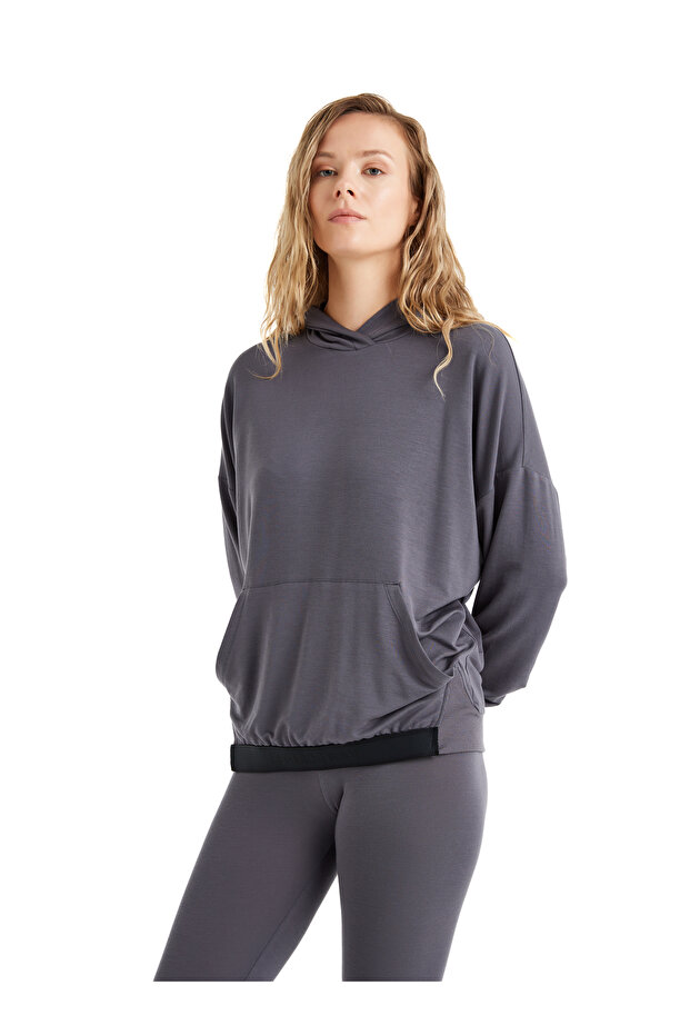 Kadın Sweatshirt 51640 - Antrasit - 1