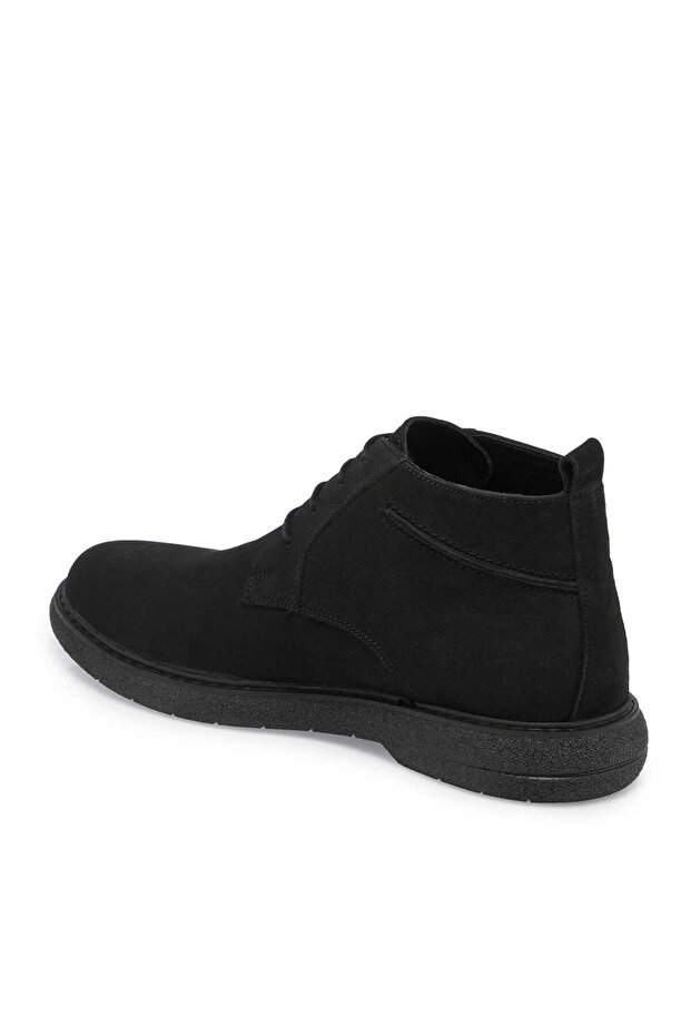 Siyah Nubuk Deri Erkek Casual Bot - E24K1BT56952-A64 - 2