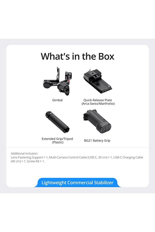 RS 4, 3-Axis Gimbal Stabilizer for DSLR and Mirrorless Cameras - 3