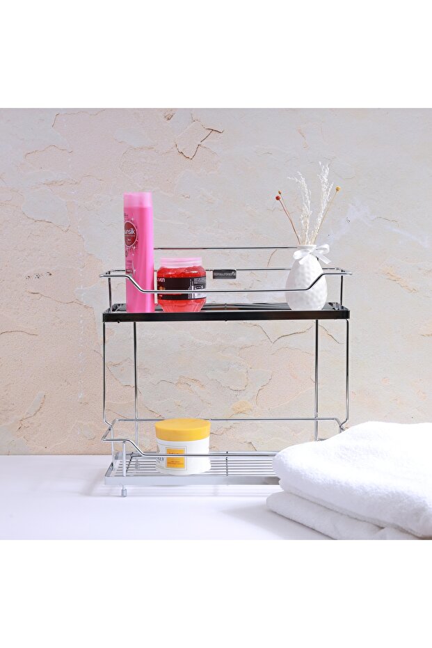 RF914-BR 2 Tier Kitchen Rack Rust Free Organizer