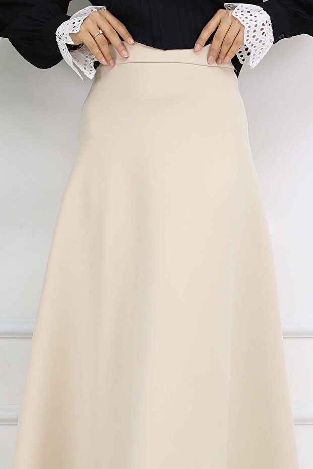 Scuba Kloş Etek Taş Rengi 212 - 4