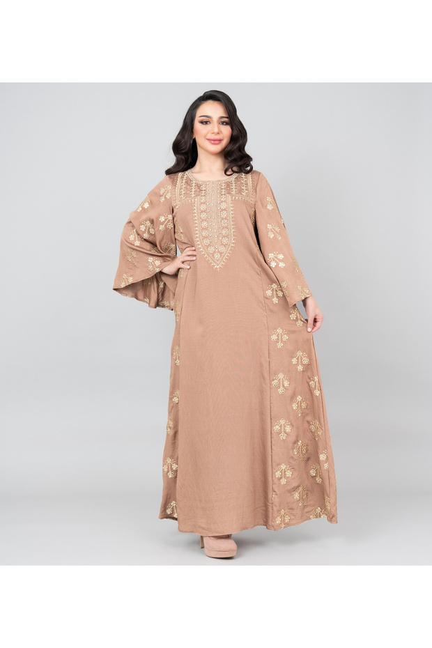 Radiant Embroidered Jalabiya