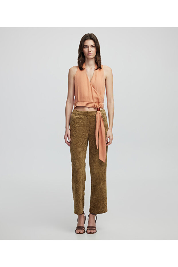 Belden bağlamalı bluz - 6