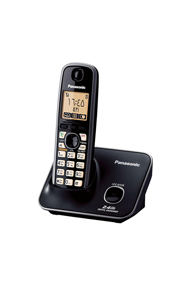 هاتف لاسلكي رقمي 2.4 جيجا هرتز KX-TG3711BX - أسود