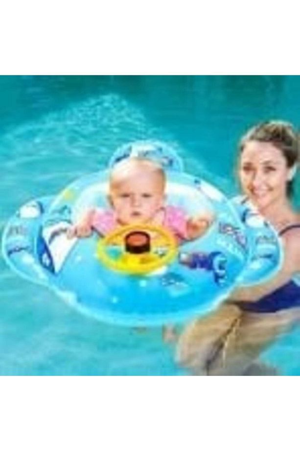 Direksiyonlu Şişme Bot Bebek Simidi  (6-36 Ay) -  52970 MAVİ - 3