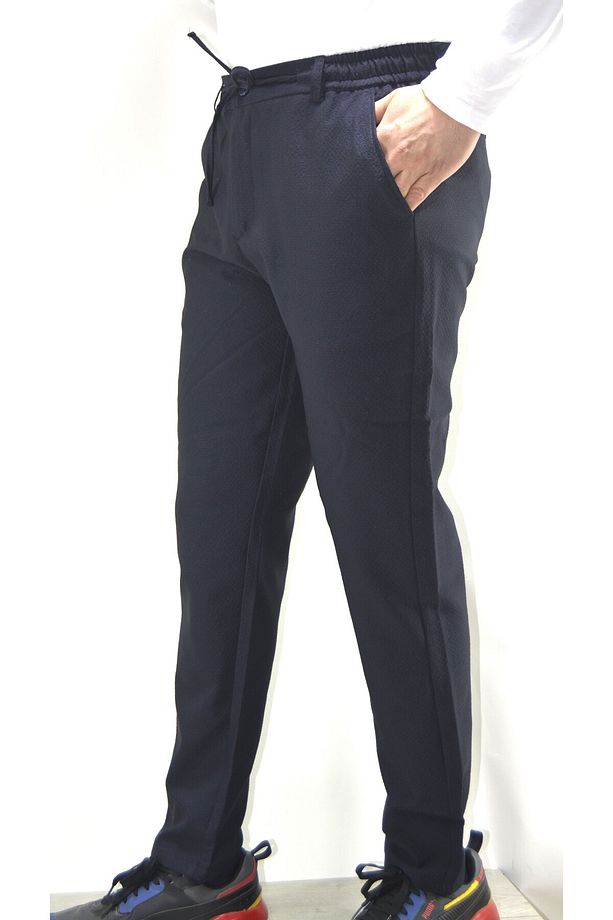 Manjogger Gofre Jogger Pantolon Lacivert - 1