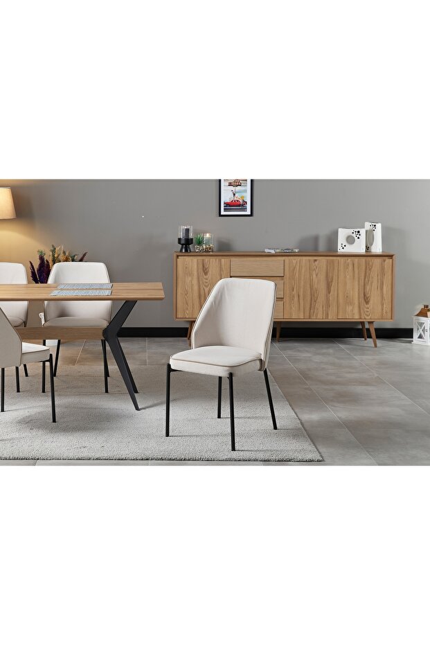 AVONA SANDALYE, KREM - 1