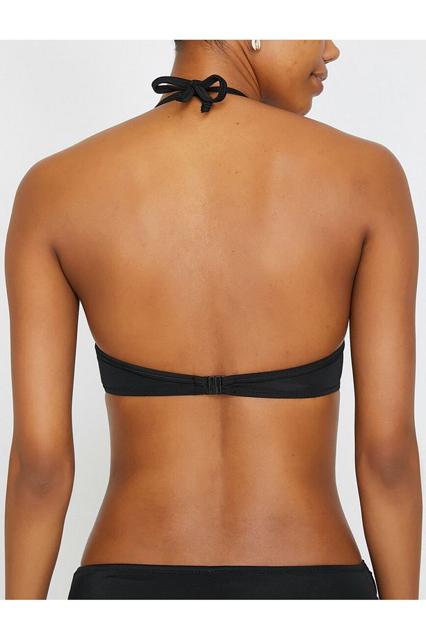 Siyah Dekolte Geçmeli Bikini Üstü Db20021bu - 3