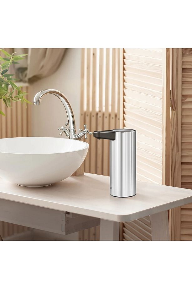 AROMA SMART SET ÜSTÜ SENSÖRLÜ PASLANMAZ ŞARJLI SIVI SABUNLUK - 250 ML - SATEN - 9