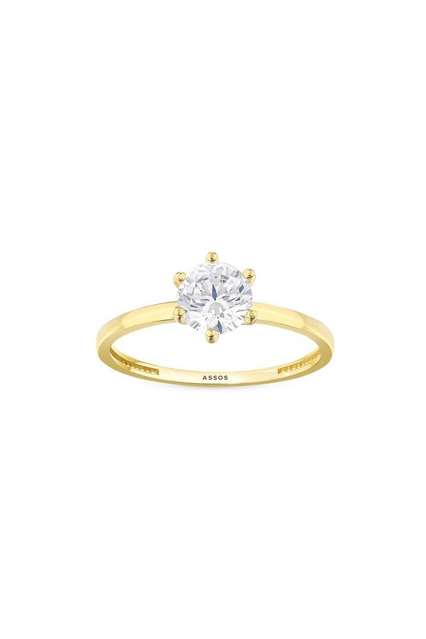 Altın Tektaş Yüzük - 14k - 1.27gr - 1