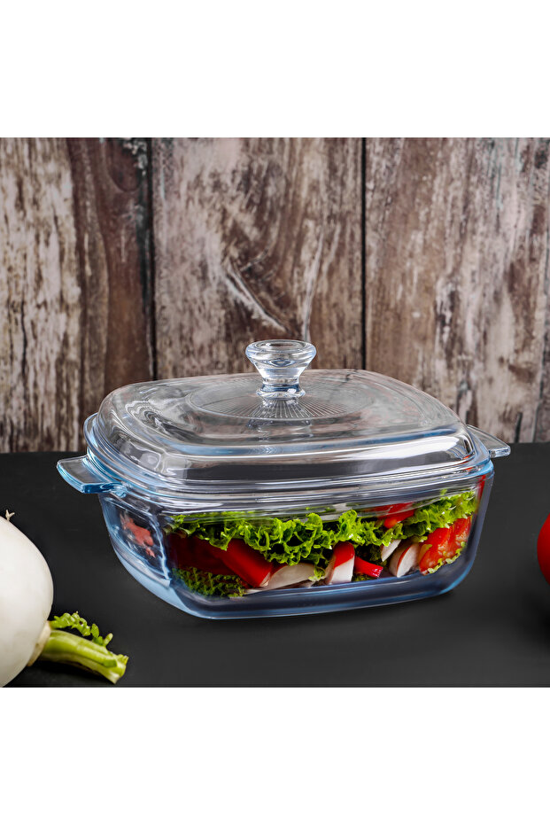 1.5 L Glass Baking Dish with Lid-RF12200