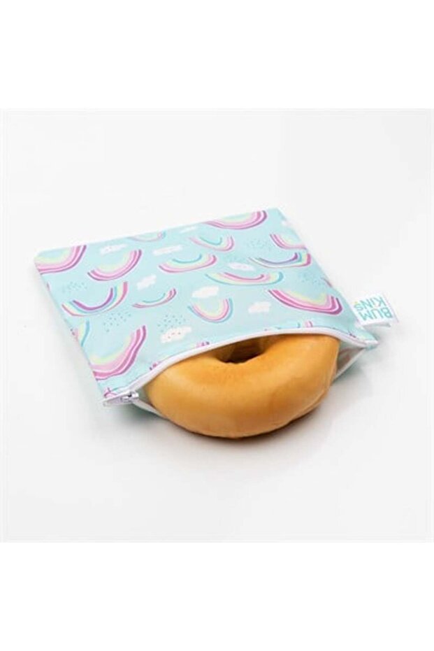 حقيبة وجبات خفيفة كبيرة - قوس قزح - 2