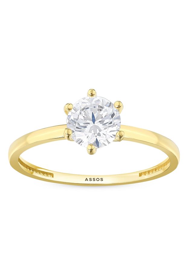 Altın Tektaş Yüzük - 14k - 1.27gr - 2