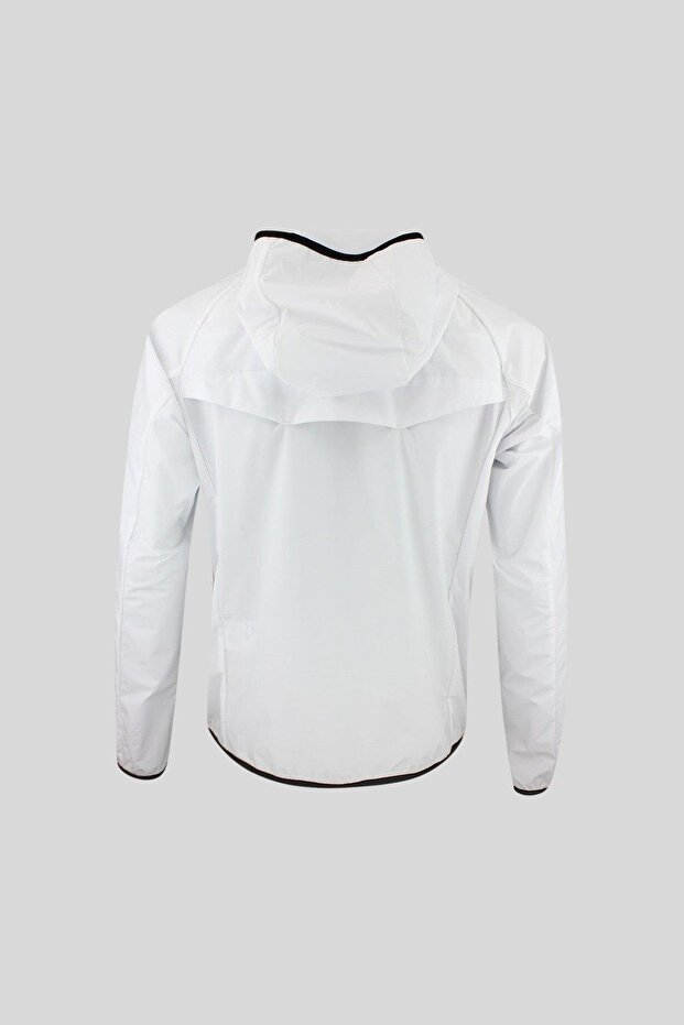 Kapüşonlu Ceket Beyaz - 2