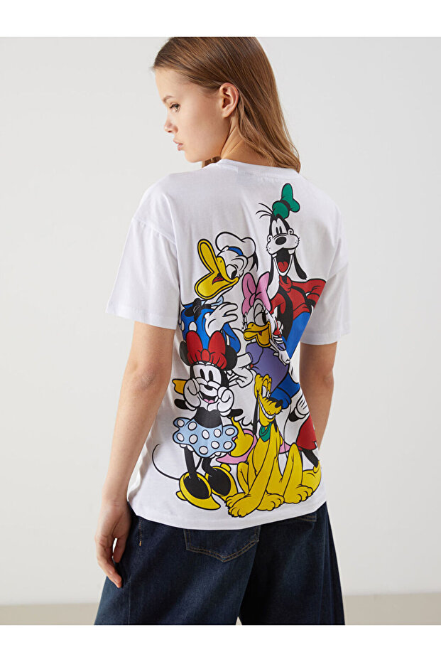 White Printed Women's T-Shirt