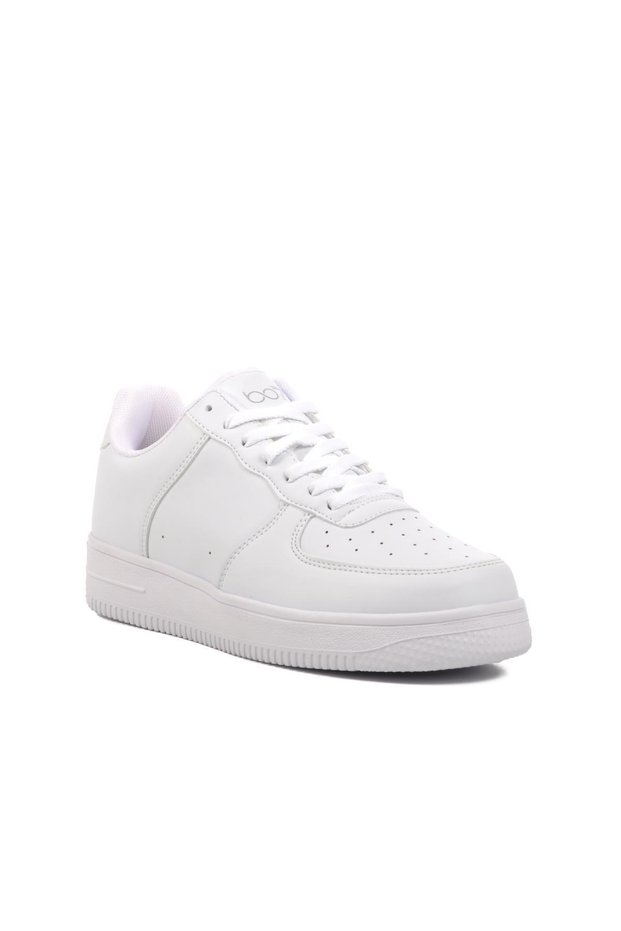 042 m White-White Men's Sports Shoes Sneaker