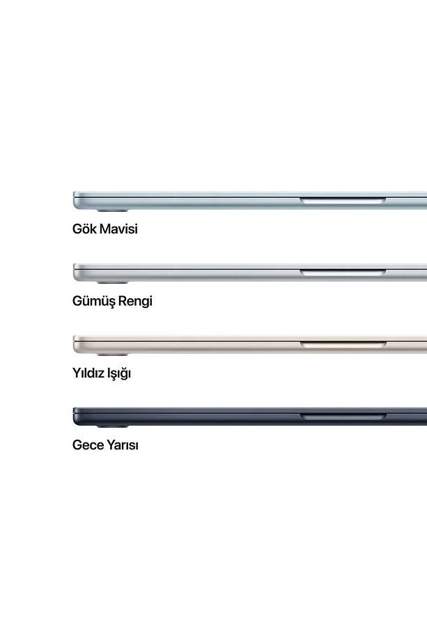 15" MacBook Air: Apple M4 chip with 10-core CPU and 10-core GPU, 16GB, 256GB SSD - Yıldız Işığı - 3