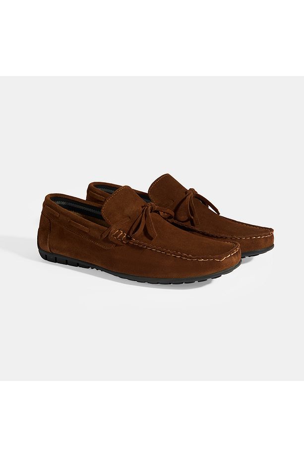 Calandra Taba Erkek Bağcık Detaylı Slip-On Süet Loafer - 2