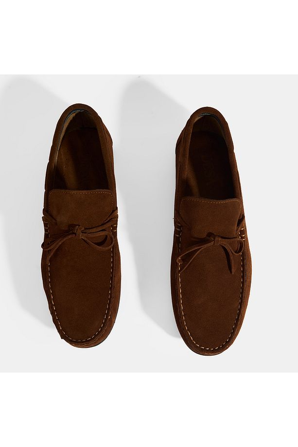Calandra Taba Erkek Bağcık Detaylı Slip-On Süet Loafer - 7