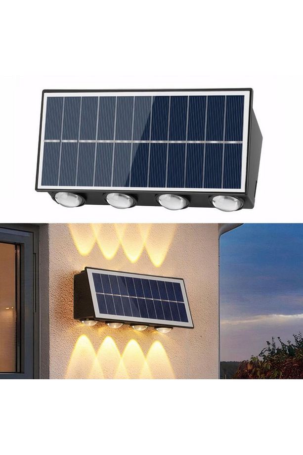 20 Watt, Çok Kaliteli, Güneş Enerjisi İle Çalışır Dekoratif Dış Mekan Aplik Solar Bahçe Duvar Aplik - 1