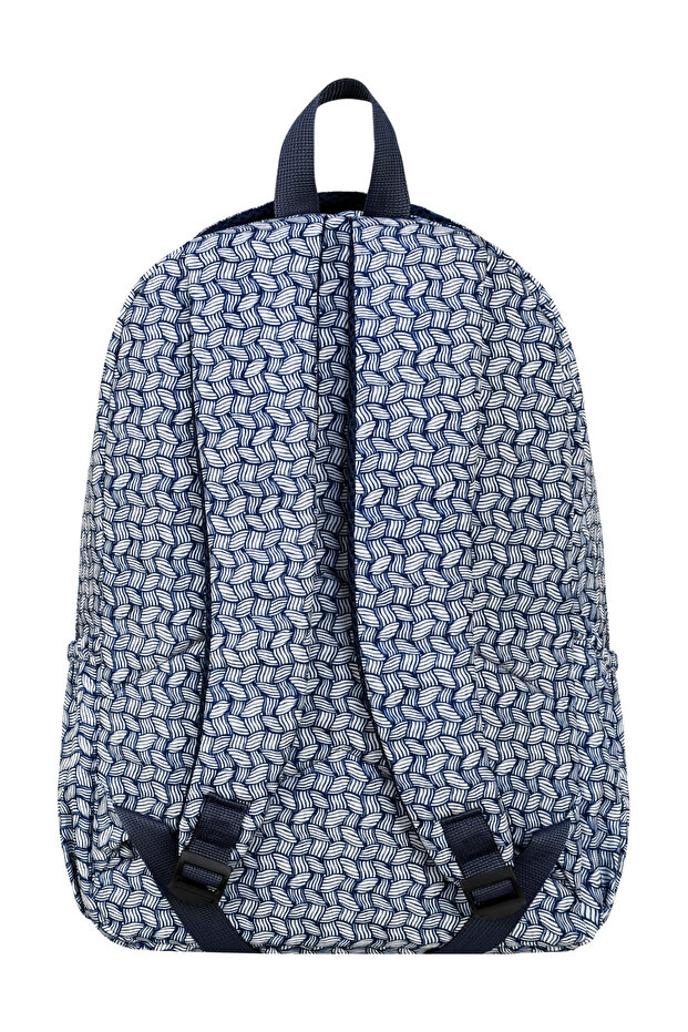 Luxury Patterned Medium Size Backpack with Monkey Keychain Gift - 5