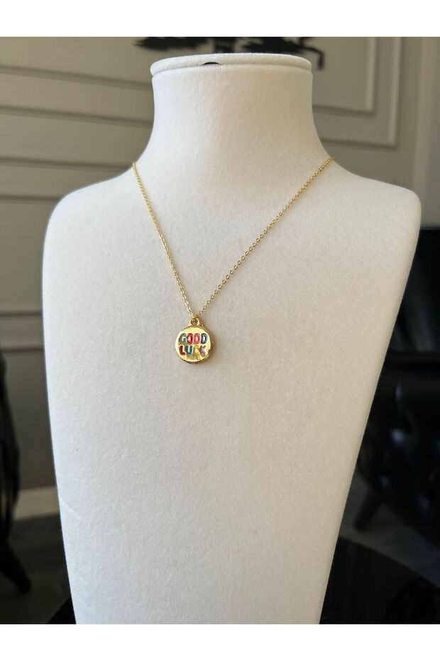 Çelik Good Luck Şans Kolyesi - 2