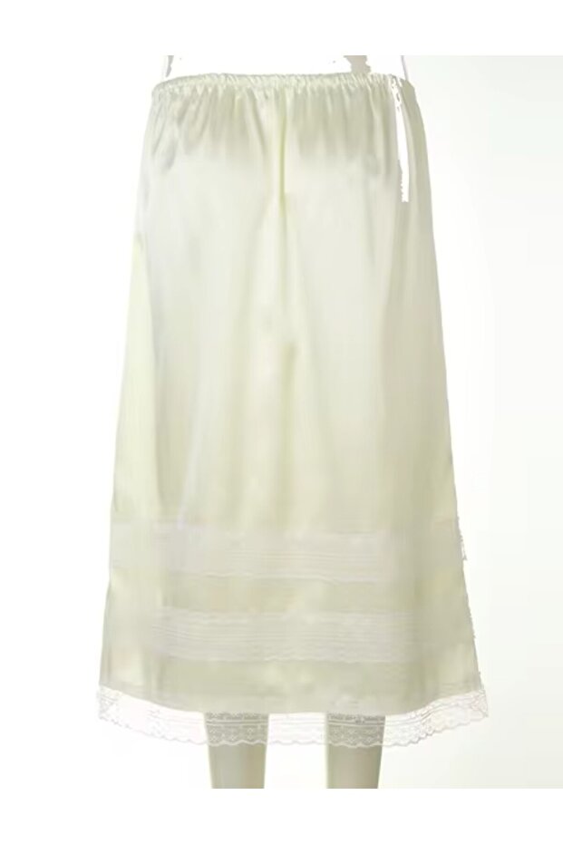 Satin Lining Inside Skirt, - 3