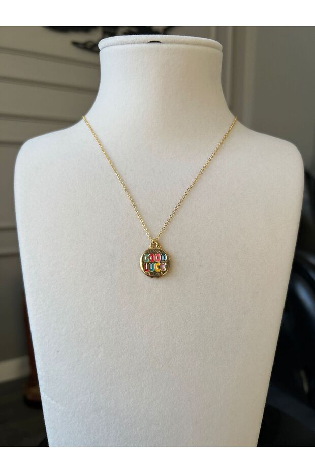 Çelik Good Luck Şans Kolyesi - 1