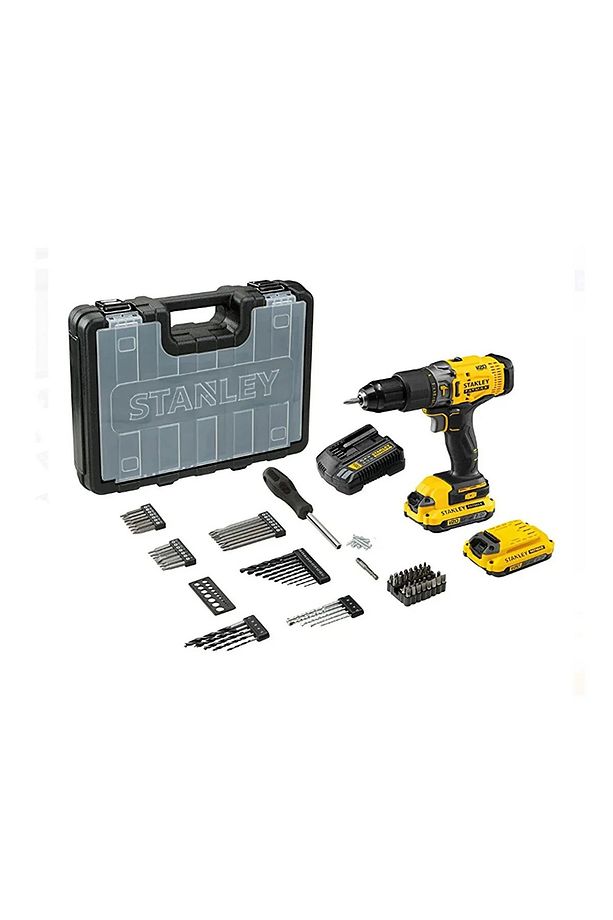 Fatmax Scd718D2Ka 18V 2Ah V20 Çift Akü Darbeli Matkap + Aks - 1