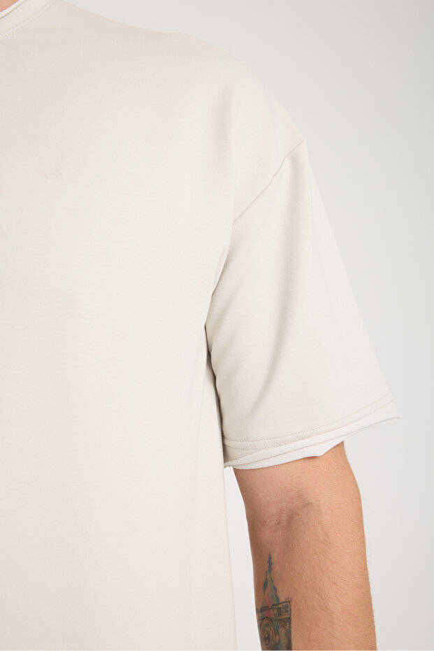 Quell Erkek Oversize Basic Tişört - 5