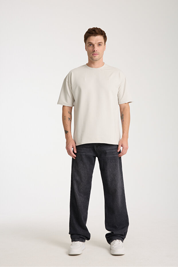 Quell Erkek Oversize Basic Tişört - 2