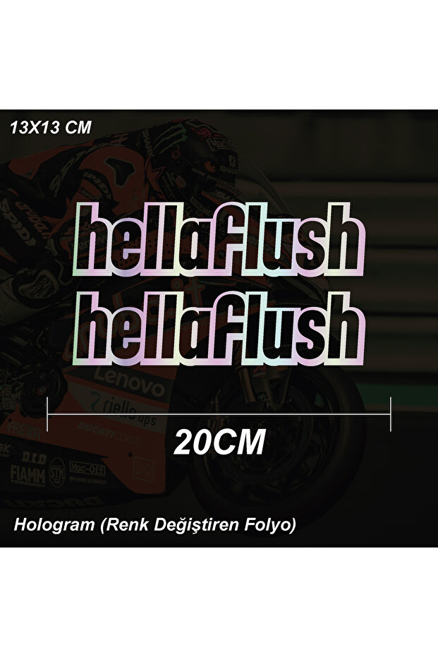 نموذج ملصق سيارة Hellaflush ملصق للدراجات النارية