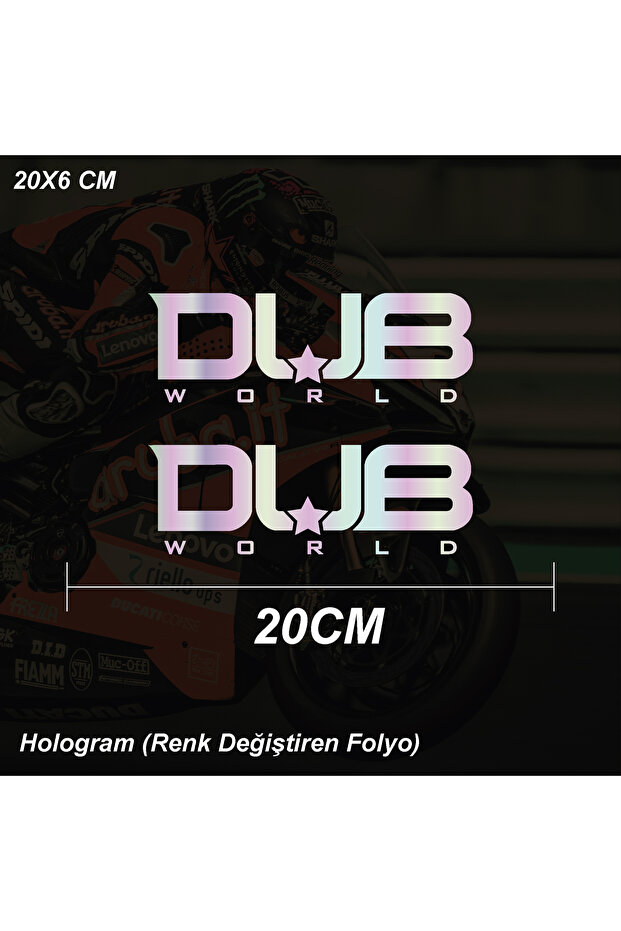 DUB WORLD ملصق سيارة دراجة نارية ملصق ملصق نموذج