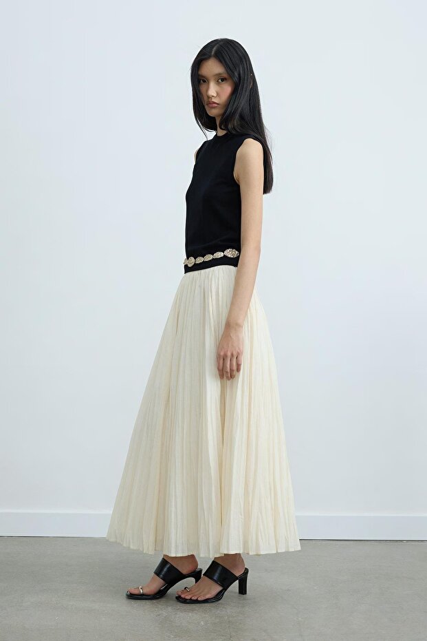 Siyah Lea Triko Bluz - 3