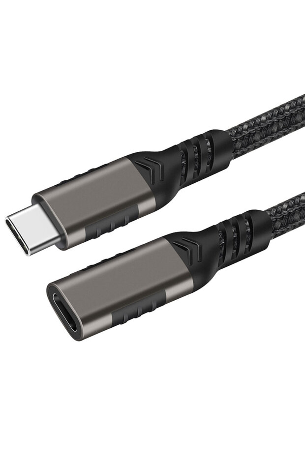 Extension USB3.2 Type-C PD Uzatma Kablosu 100W 20Gbps 4K@60Hz 3 Metre - 1