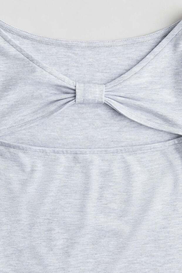 Cut-out jersey top
