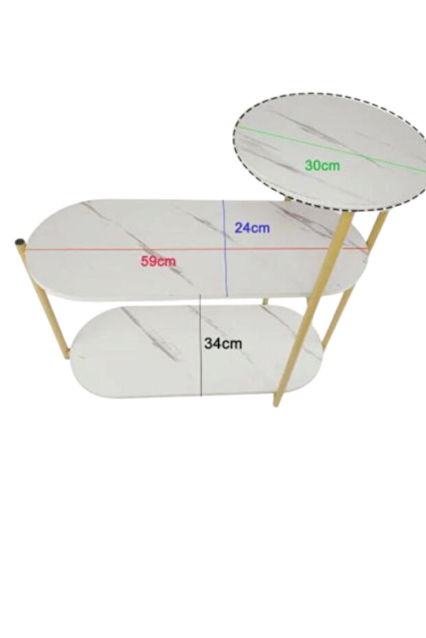 طاولة زاوية متعددة الطبقات للاريكة - 6
