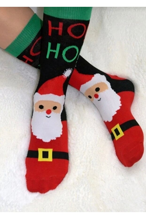 2-Pack Unisex Cotton Christmas Socks