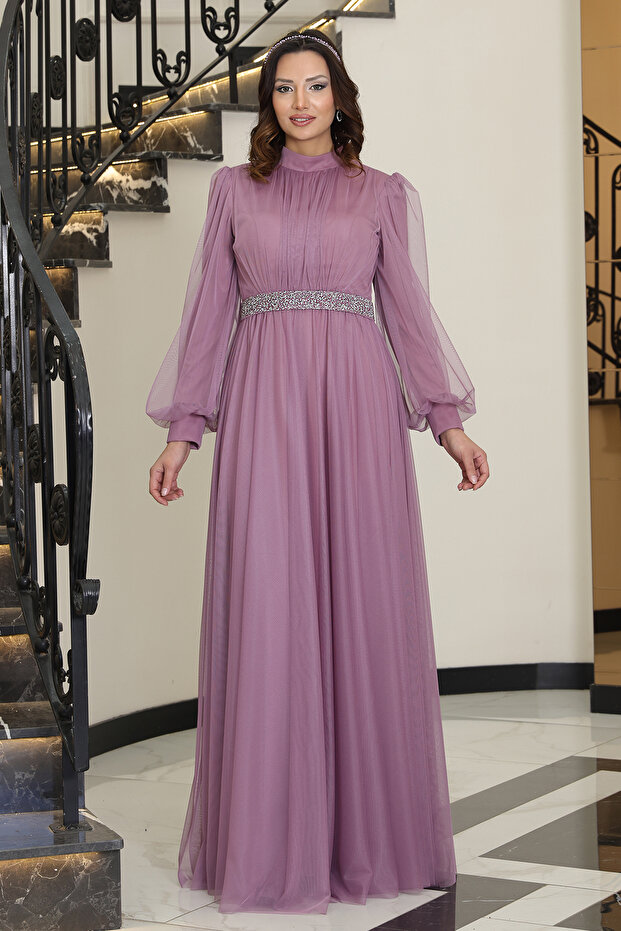 Aliye Tesettür Abiye Elbise - 4