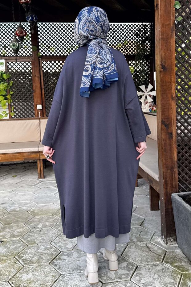 Panço Triko Hırka Antrasit - 7