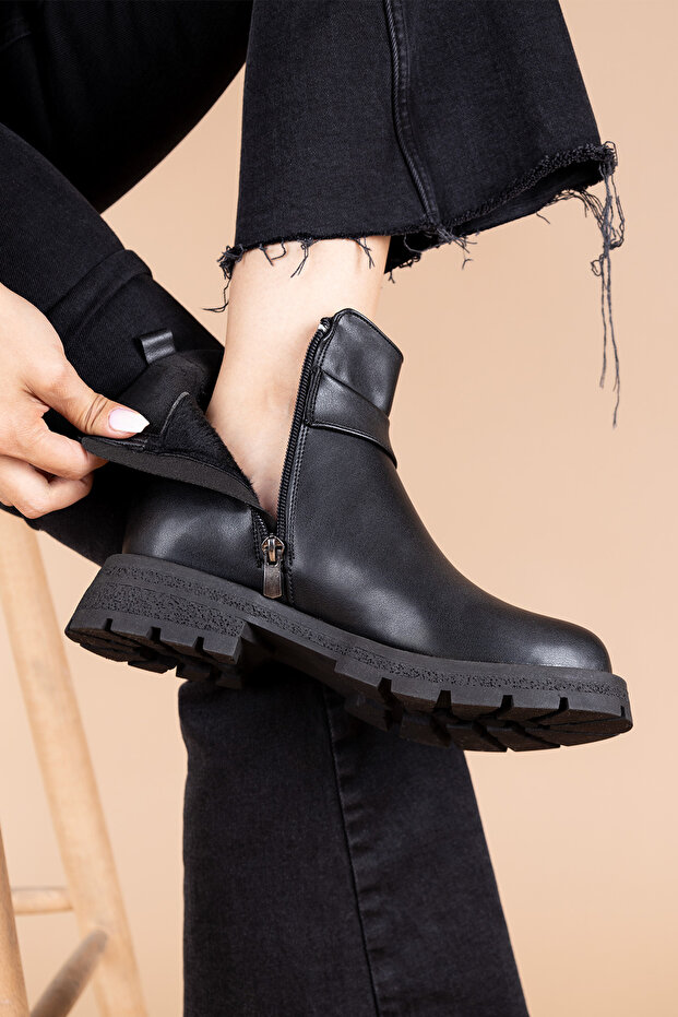 Ashanti Kadın Siyah Bot PC-54194 - 5