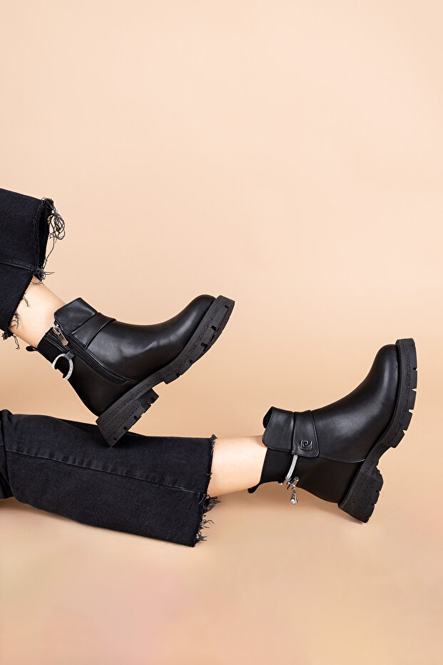 Ashanti Kadın Siyah Bot PC-54194 - 1