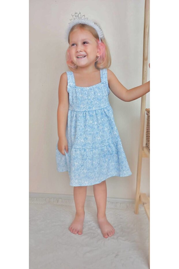 Floral Patterned Stylish Dress