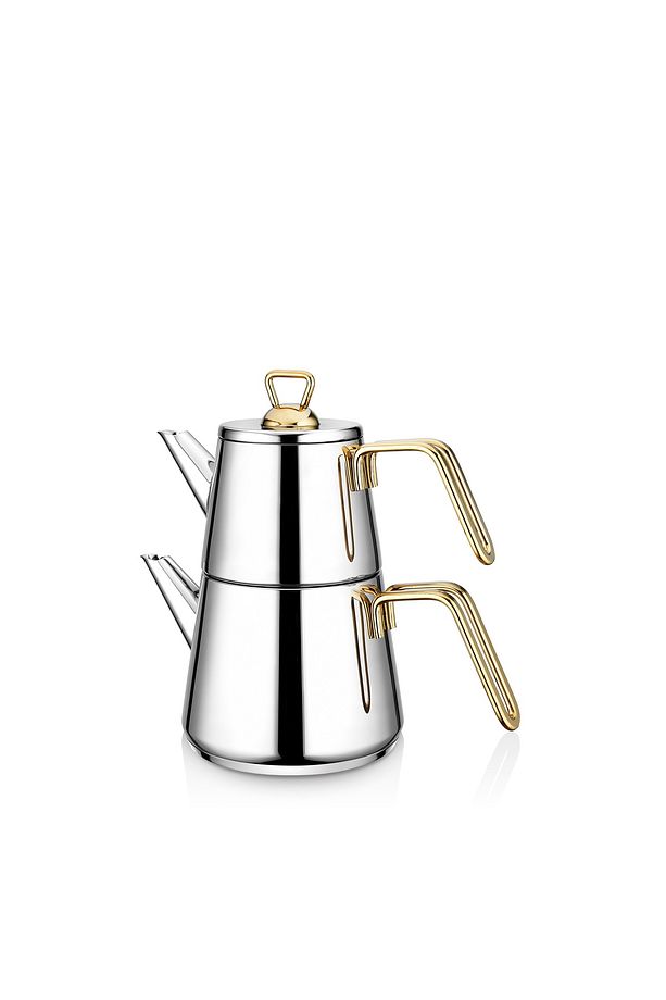 Keops Piramit Midi Boy Gold Çaydanlık Takımı - 1