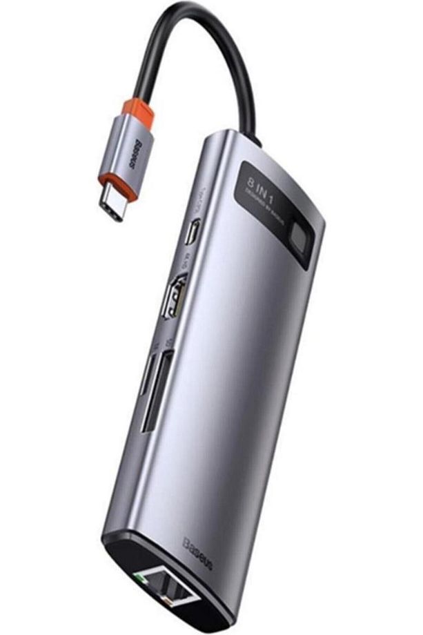 Metal Gleam Series 8in1 Type-c Hub Adaptör Çoklayıcı - 2