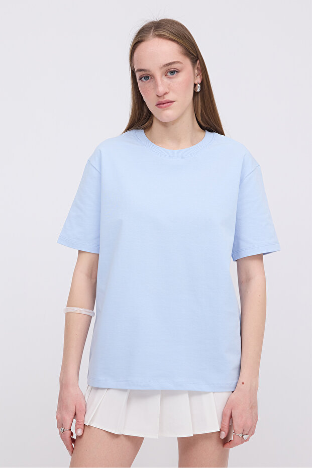 Bisiklet Yaka Basic T-shirt P10404 - 7