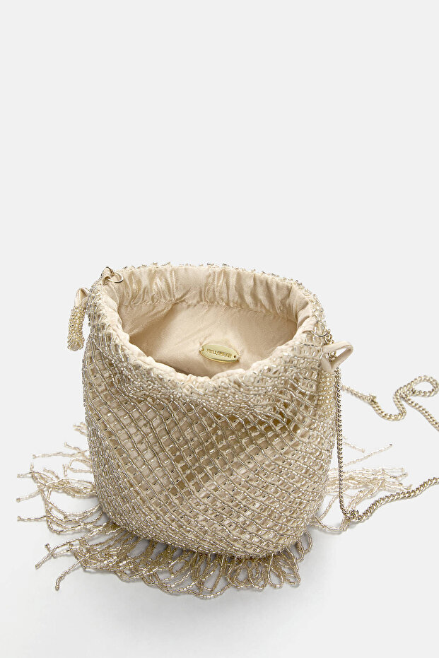 Boncuklu kese çanta - 4