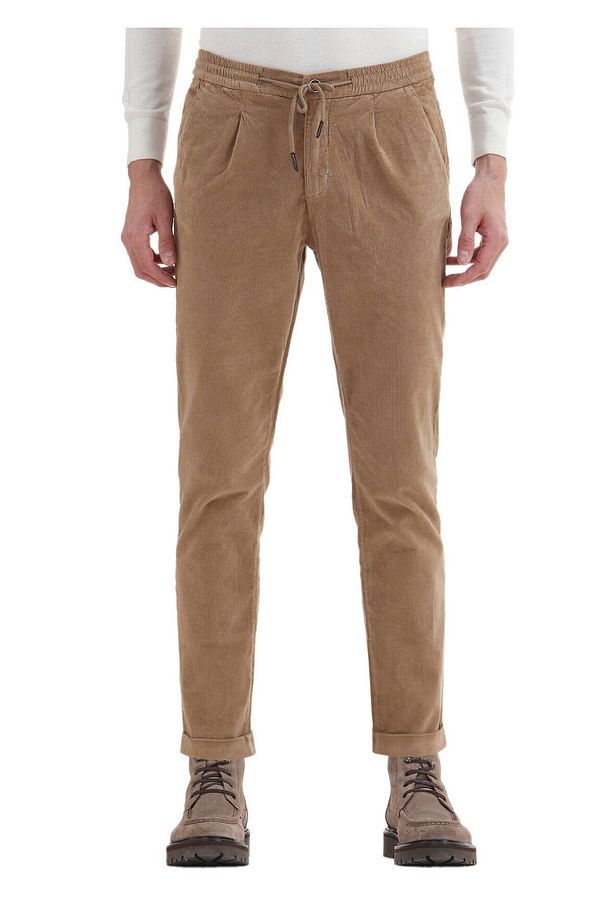 Deve Tüyü Fitilli Dokuma Jogging Fit Kadife Casual Pamuk Karışımlı Pantolon - 2