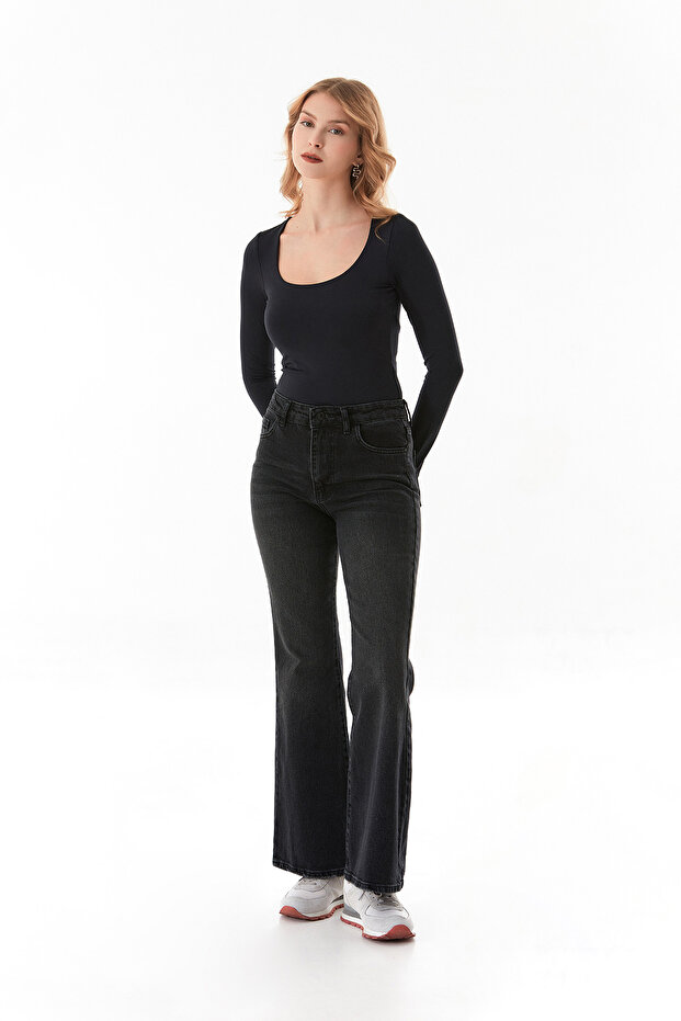 Basic Kare Yaka Bluz - 6