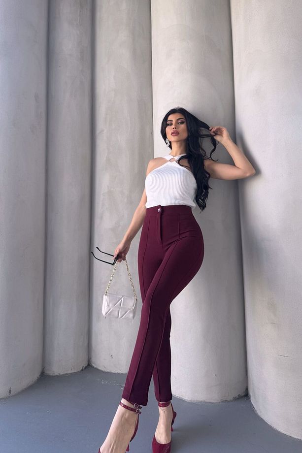 MNG Model Ön Arka Çimalı Dar Paça Pantolon - 3
